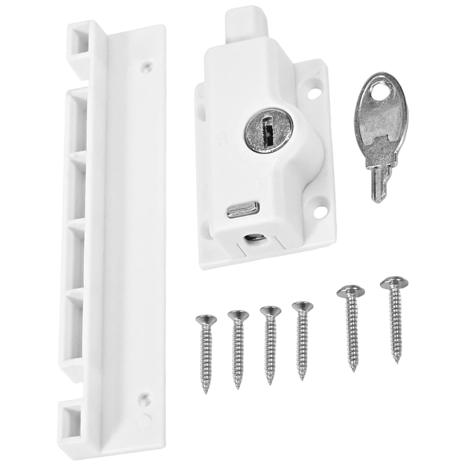 1Pc Window Security Stoppers with Locking Mechanism Rustproof Adjustable for Humid Climates Balconies Window Security