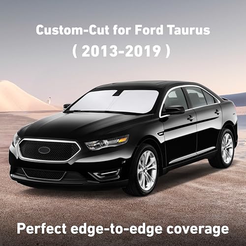 Image of EcoNour Windshield Sunshade Compatible for Ford Taurus 2013-2017 2018 2019, Sun Visor for Front Windshield & Window Sun Shade Cover, UV Heat Blocker & Protector, Car Accessories