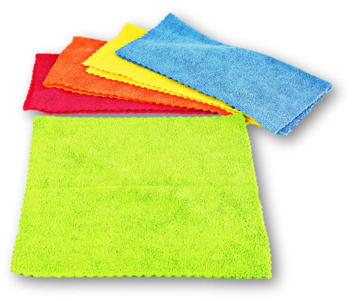Cello Kleeno Microfiber Mulri-Purpose Cloth Set of 5 (Multicolour) Unique