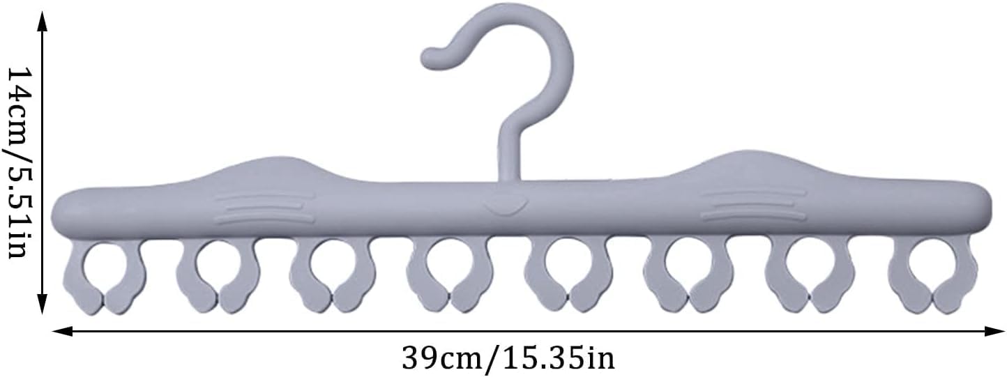 12 Hooks Tank Top Hangers Space Saving, Bra Hanger Non-Slip Foldable Bra Organizer Closet Space Saver Rack for Tank Tops Swimsuit Lingerie Bathing Suit Cami Ties, 2 Pack D0D3025