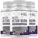 (3 Pack) Keto Ultra Burn Supplement Pills, Advanced Ketogenic Formula (180 Capsules)