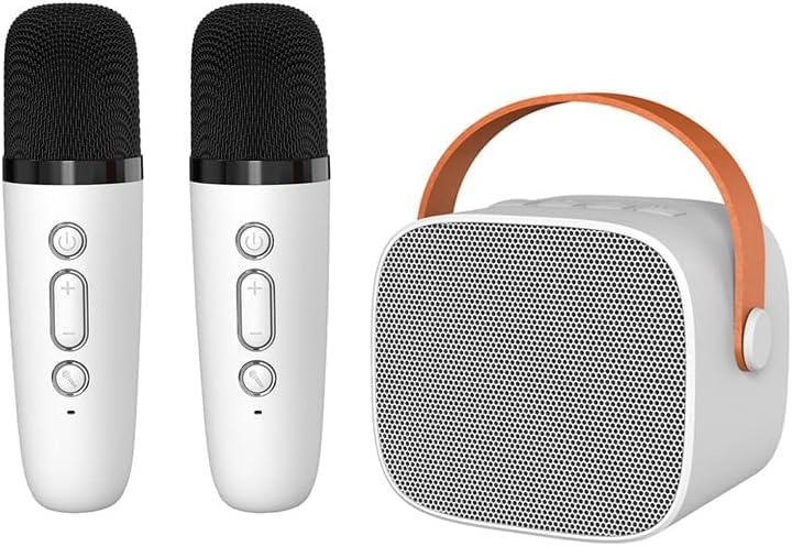 CENXIBluetooth Speaker with Microphone for Kids Adults, Karaoke Machine with Wireless Microphone Portable Handheld Bluetooth Karaoke Toys for Girls and Boys Gifts Home Party Birthday