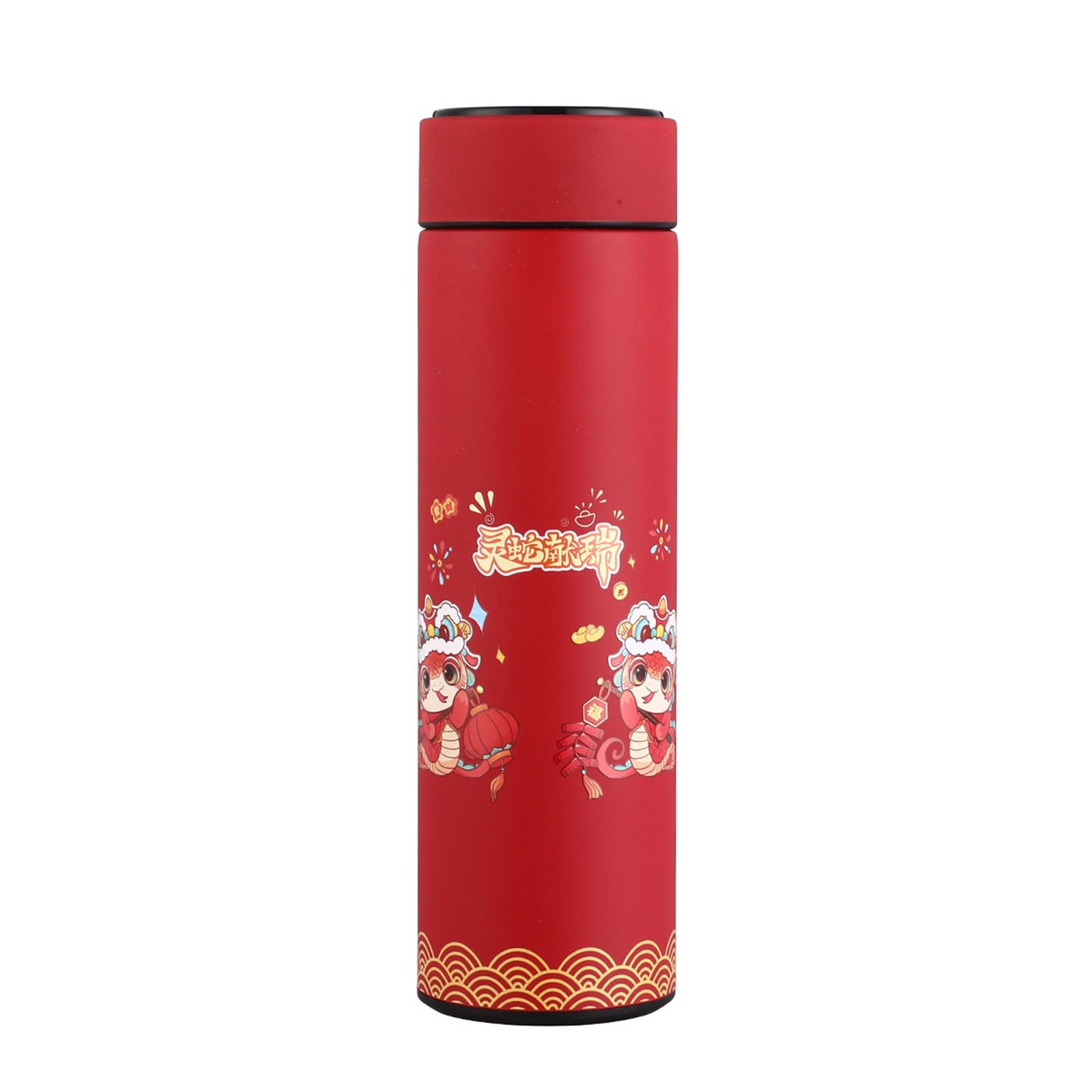 Elnwnnkc Water Bottle 304Stainless Steel Travel Cup Insulated Drinkware Temperature Display for Sport School Use Luck Insulated Bottle