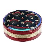 Fintie Protective Case for Amazon Echo Dot (Fits All-New Echo Dot 2nd Generation Only) - Premium Vegan Leather Cover Sleeve Skins, US Flag