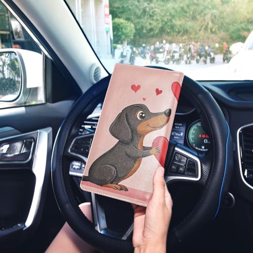 Organizador para auto de cuero clásico miniatura 7