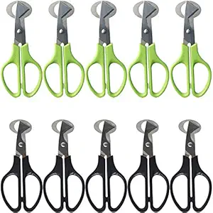 ROYHOO 10PCS Quail Egg Cutter Quail Egg Scissors Kitchen Egg Shears Tool Stainless Steel Egg Cracker Opener Pigeon Egg Scissor