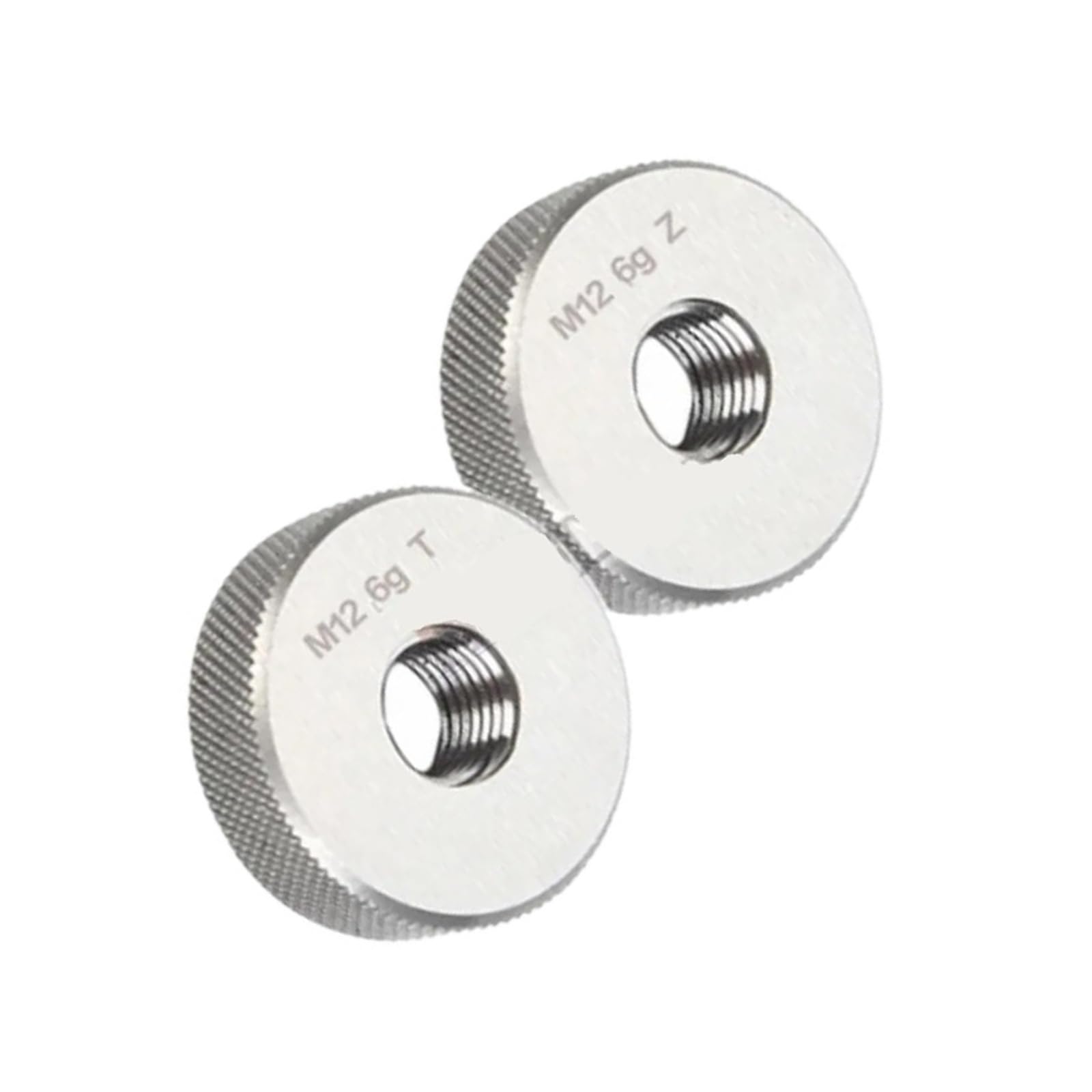 Medidor de anillo de rosca M2-M30 GO NO GO Métrico 6g, 2 uds. Medidor de tornillo externo(M10x1.25)