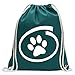 Kiwistar Chien/chat à l'intérieur Fun sac à dos sport sac de remise en forme Gymbag shopping coton avec cordon