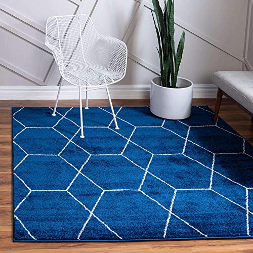 Unique Loom Trellis Frieze Collection Area Rug - Geometric (6'