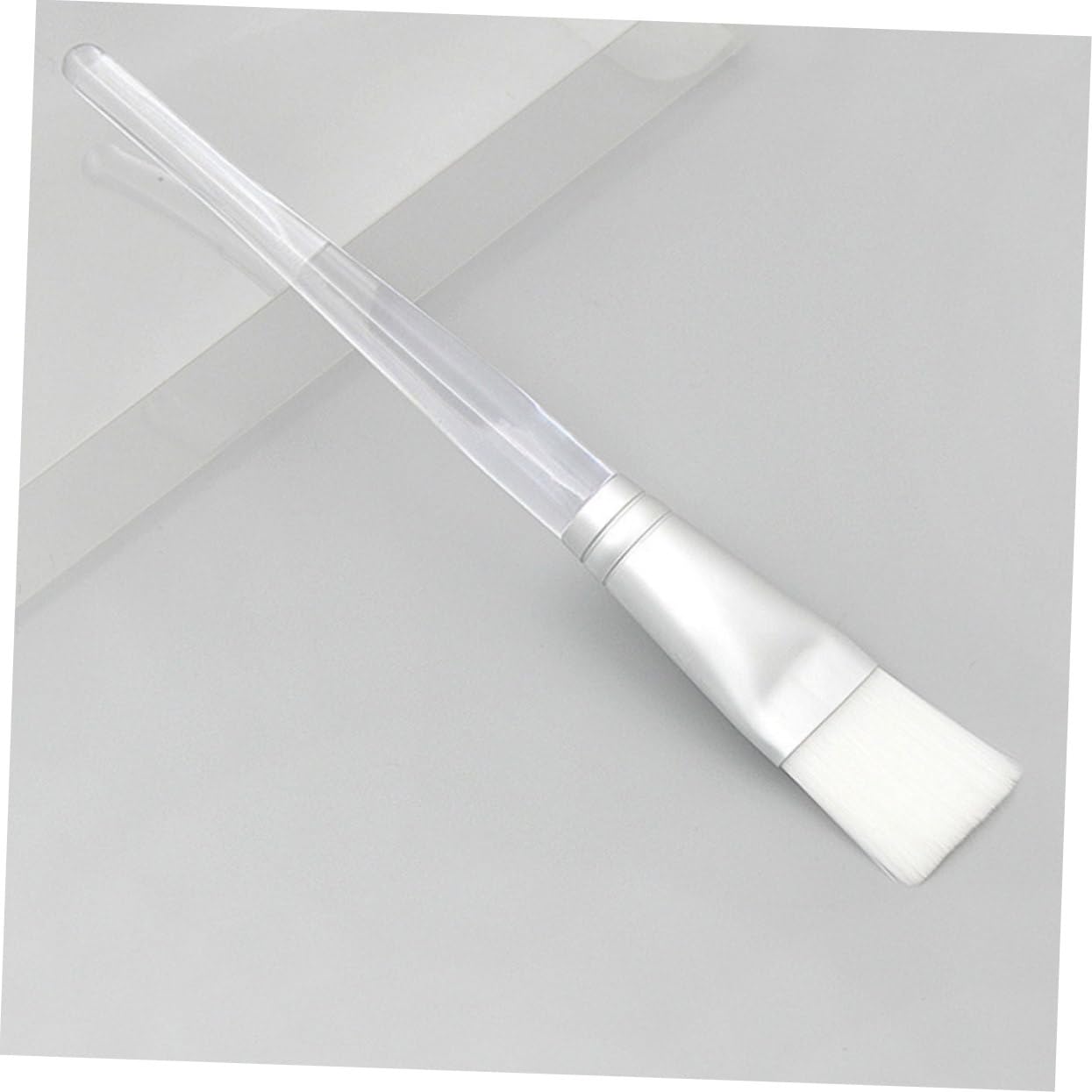 FOMIYES 3Pcs Transparent Crystal Face Mask Applicator Brush for Skincare Application for Facial Masks Serums Peels Durable and Comfortable Professional Home Use