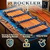 Rockler Mini Deluxe Panel Clamps (2-Pack) - Powerful Four-Way Pressure Cabinet Clamps - Sawtooth Pattern Mini Clamp Set w/Clamp Rails, Storage Rack & More - Great for Small Panel, Cutting Boards