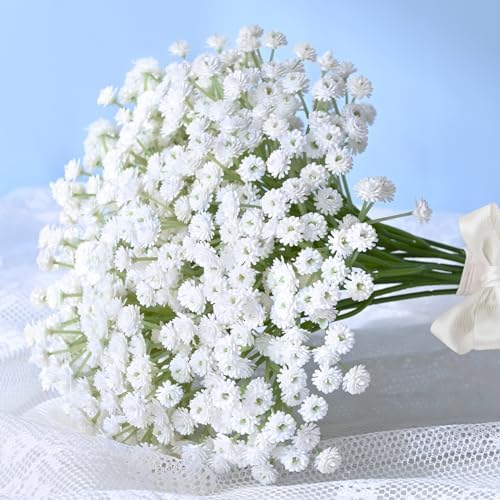 Zonon 60 Pcs Artificial Baby Breath Gypsophila Flower