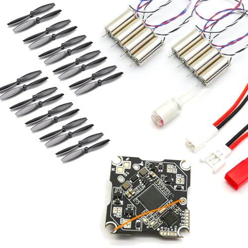 Image of F411 AIO Brushed Drone Flight Controller and ESC 5.8GHz VTX with 8520 Motors and 65mm Propellers Kit