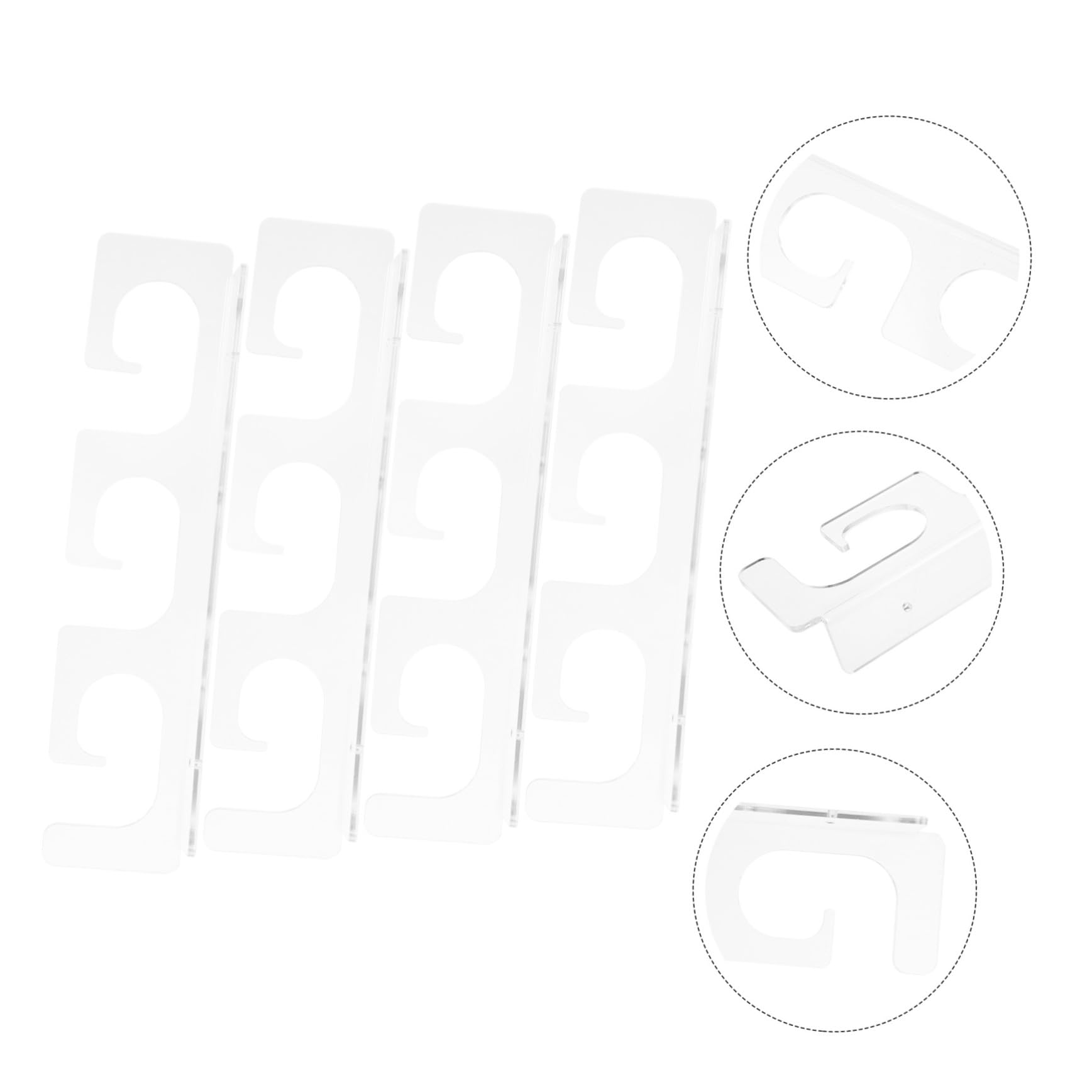 Toyvian 2paia Supporto per Canne da Pesca da Soffitto Staffe per Canne da Pesca in Acrilico Supporto da Parete per Garage per Tetto