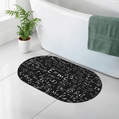 CARRDKDK Tappetino da bagno con carta da parati a lavagna, antiscivolo, adatto sotto la porta, tappetino da bagno per doccia, vasca da bagno, doccia, lavandino (50 x 80 cm)