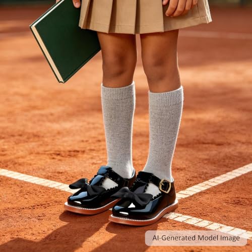 Image of Felix & Flora Toddler Little Girl Mary Jane Dress Shoes - Ballet Flats for Girl Party School Shoes