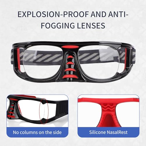SooGree Sport Goggles Racquetball Goggles Basketball Soccer Football Protective Eyewear Safety Glasses Lens Replaceable