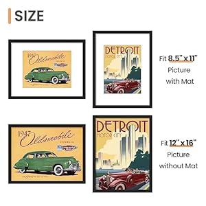 upsimples 12x16 Picture Frame Set of 5, Display Pictures 8.5x11 with Mat or 12x16 Without Mat, Wall Gallery Photo Frames, Black upsimples 12×16 Picture Frame Set of 5 Display Pictures 85×11 with Mat or 12×16 Without Mat Wall Gallery Photo Frames Black