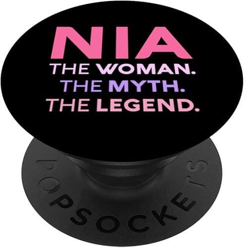 Nia The Woman The Myth Legend Name Personalized Women PopSockets Swappable PopGrip