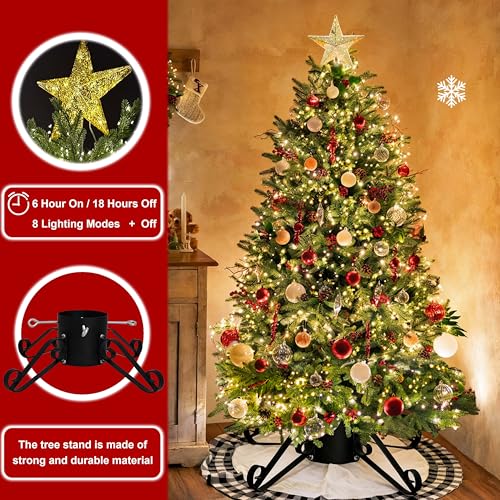 image for VIODEX 10FT Christmas Tree Stand for Real & Artificial Trees, 24