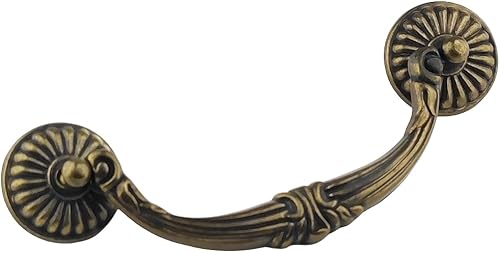 2 colores bronce antiguo negro de 4.5 pulgadas C-C aspecto vintage negro antiguo cajón de fianza tirador de tirador de la manija del armario estilo