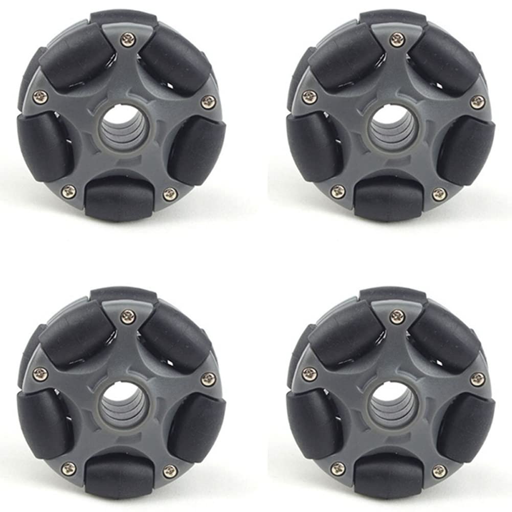 4 ruedas de plástico Omni de 58 mm para robot Kit Servo Motor Omni Rueda 14135