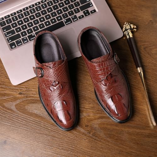 Dress Shoes for Men Classic Fish Print Men's Loafers Designer Dress Shoes for Christmas Parties3