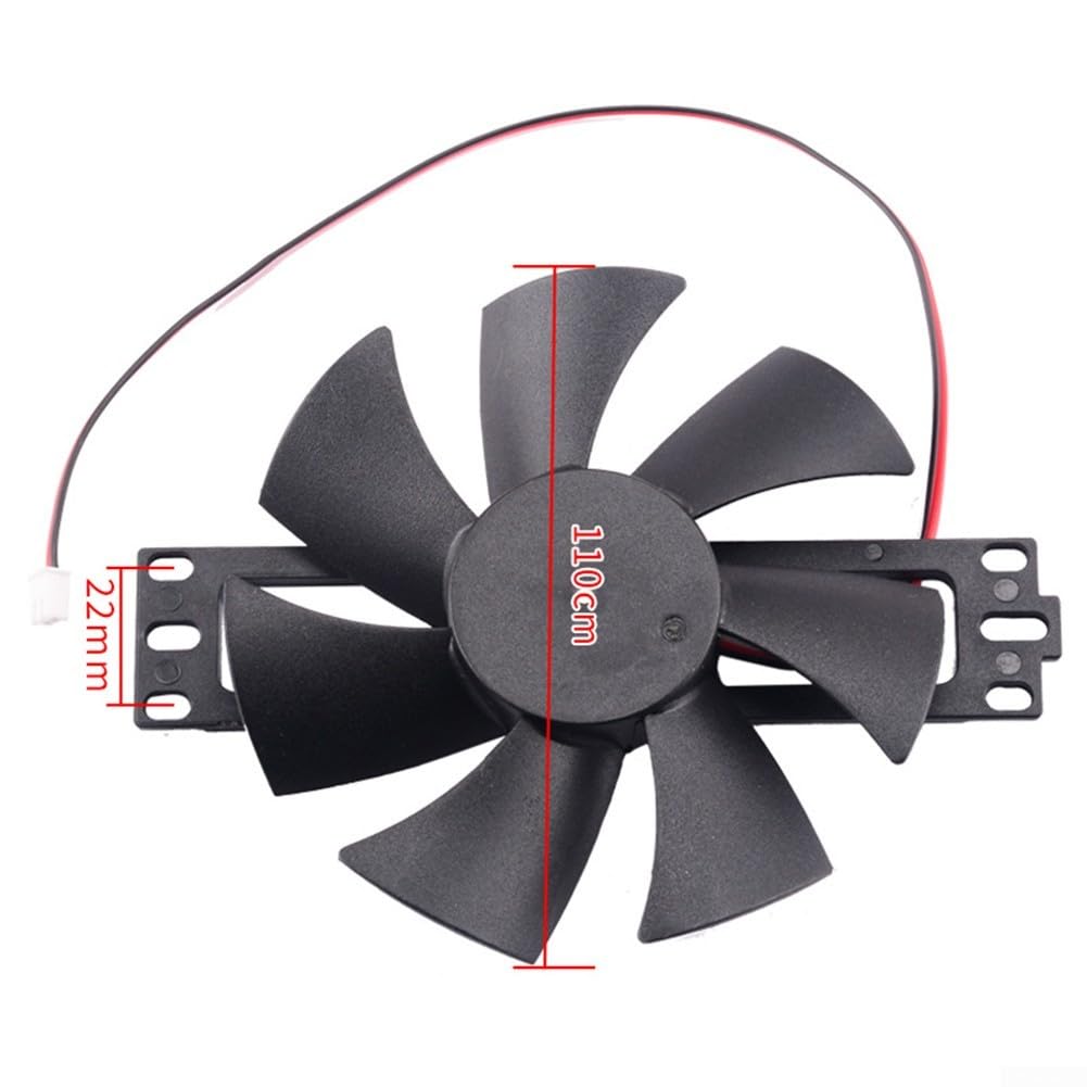 Ventilateur de refroidissement pour cuisinière à induction, 18 V, remplacement pour plaque à induction, design en plastique à 7 lames, refroidissement efficace CC 18 V pour appareils de cuisine