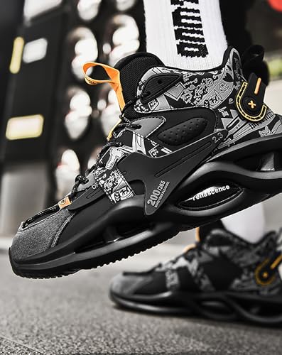 Niepce Inc Streetwear Fashion Men's Chunky Sneakers with Design4