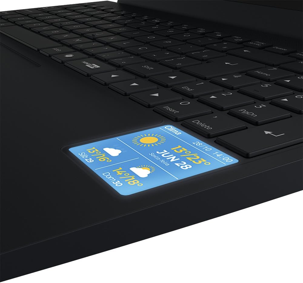 Notebook Positivo Vision R15M AMD® Ryzen 5-5625U Windows 11 Home 16GB 512GB SSD Wi-Fi 6 15” Full HD IPS Minitela - Preto