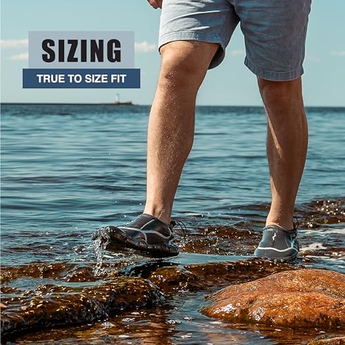 NORTY Men's Water Shoes - Aqua Swim Socks for Beach, Boat, and Pool - Skeletoe Barefoot Design - Cruise Ship Essentials - Hiking and Camping Footwear3