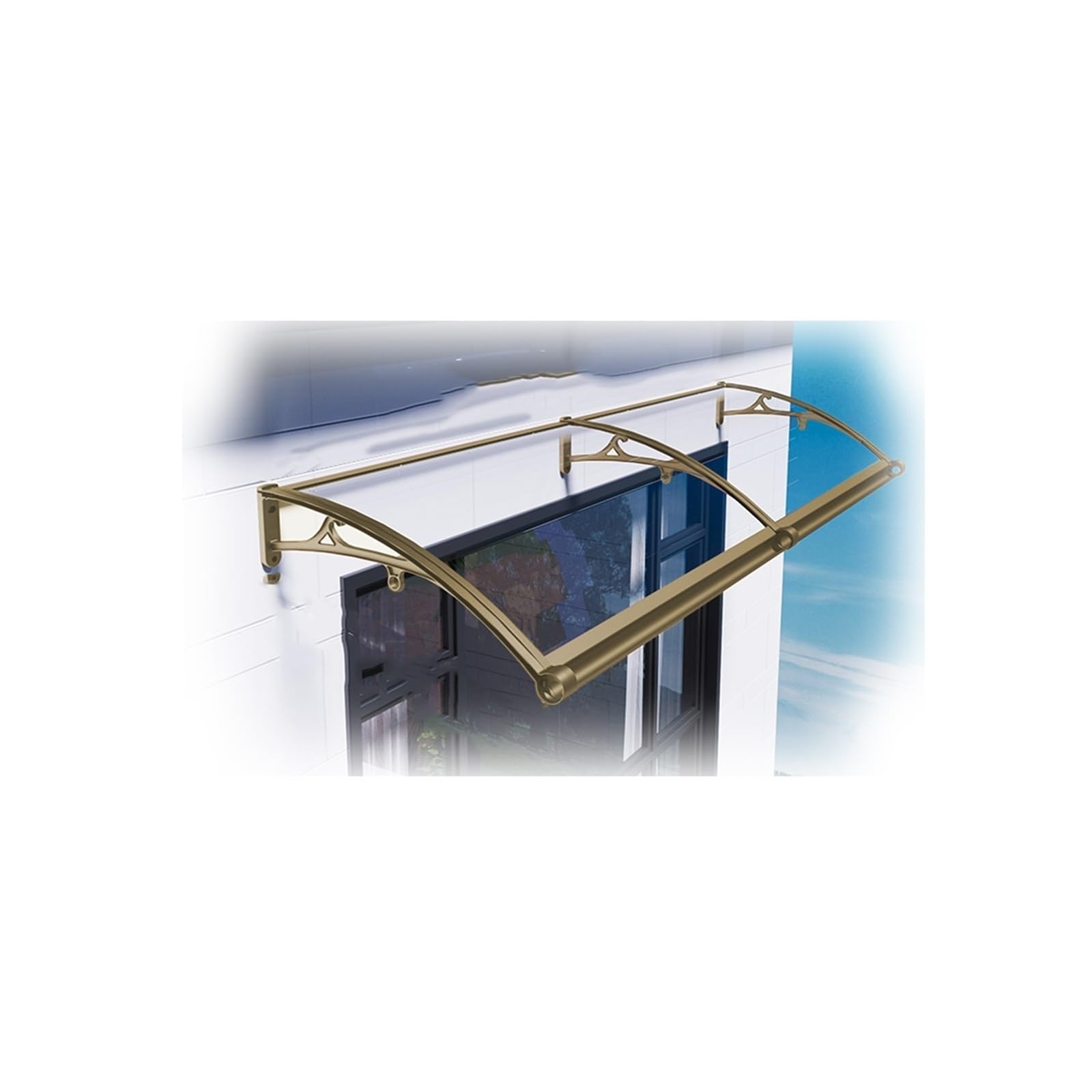 LWJSOCP Weatherproof Canopy for Windows & Doors 80x100cm/32x40in Outdoor Patio Cover Protects Against Rain Snow & Sun Stylish & Durable Design
