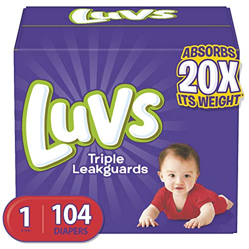 Image of Luvs Luvs Triple leakguards Diapers Size 1 104 Count, 104 Count