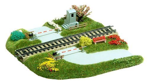HO/OO Straight Level Crossing, Multicolored, Small