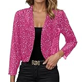 Photo Gallery rrongwn bolero - cardigan da donna con brillantini, elegante, per feste, feste, con paillettes, leggero, a spalla, per costume tradizionale tradizionale, rosa caldo, xxl Photo Gallery rrongwn bolero - cardigan da donna con brillantini, elegante, per feste, feste, con paillettes, leggero, a spalla, per costume tradizionale tradizionale, rosa caldo, xxl