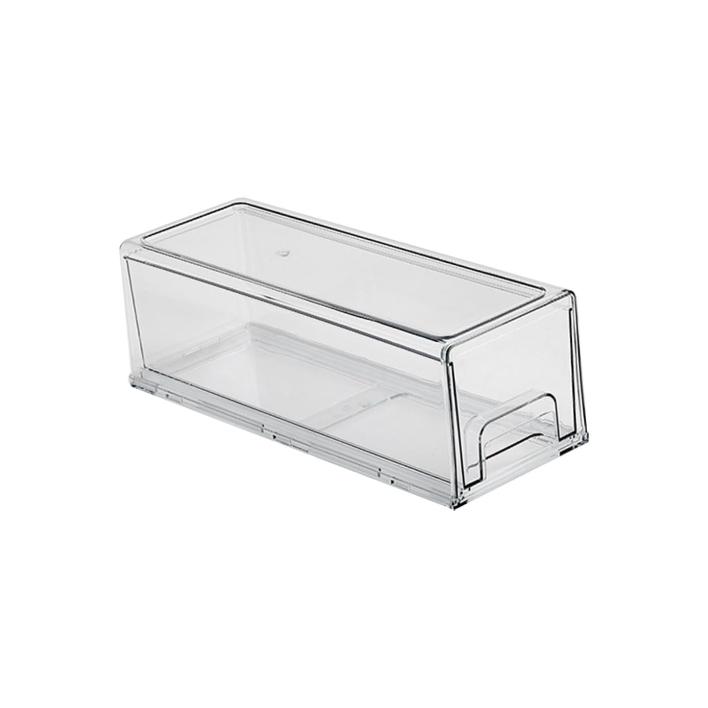 Caja Organizadora para Refrigerador de Gran Capacidad en Pet, Contenedor para Conservar Frutas y Verduras en Buen Estado Evitando Olores, Adecuado para Refrigerador y Encimera