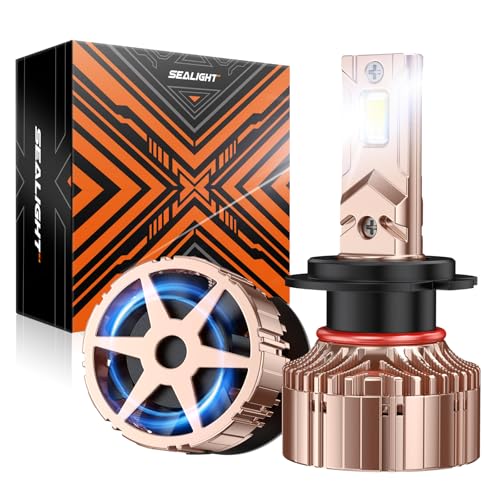 Image of SEALIGHT H7 LED Light Bulb, 84000LM 900% Brightness H7 LED Bulbs, Pack of 2