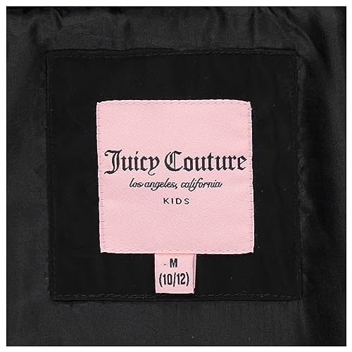 Image of Juicy Couture Girls Coat, Faux Fur Hooded Winter Jacket, Warm Padded Parka Hoodie, Kids Heavyweight Winter Coat