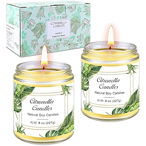 Citronella Kerze Outdoor im Glas Cover