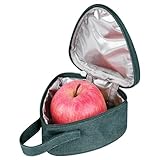 Linkidea Snackbeutel, wiederverwendbar, auslaufsicher, isoliert, Aufbewahrungstasche für Obst, kompakte Lunchbox für draußen (Grün, Mini)