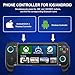 AXYBCOOL Mobile Game Controller for iphone/Android, Switch Charger Dock for Nintendo Switch/Lite/OLED，Charging Stand with 8 Games Storage for Switch Pro Controller Joycons (Black, M)