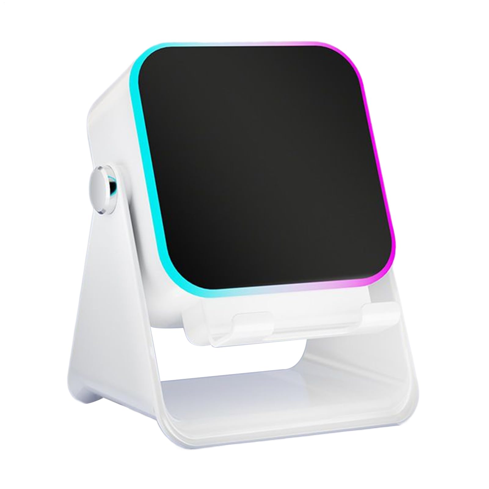 Altoparlante a induzione, supporto pieghevole con illuminazione, supporto per smartphone con altoparlante da 10 W, per casa, ufficio, viaggio, Natale, compleanno, uomini, donne, amici