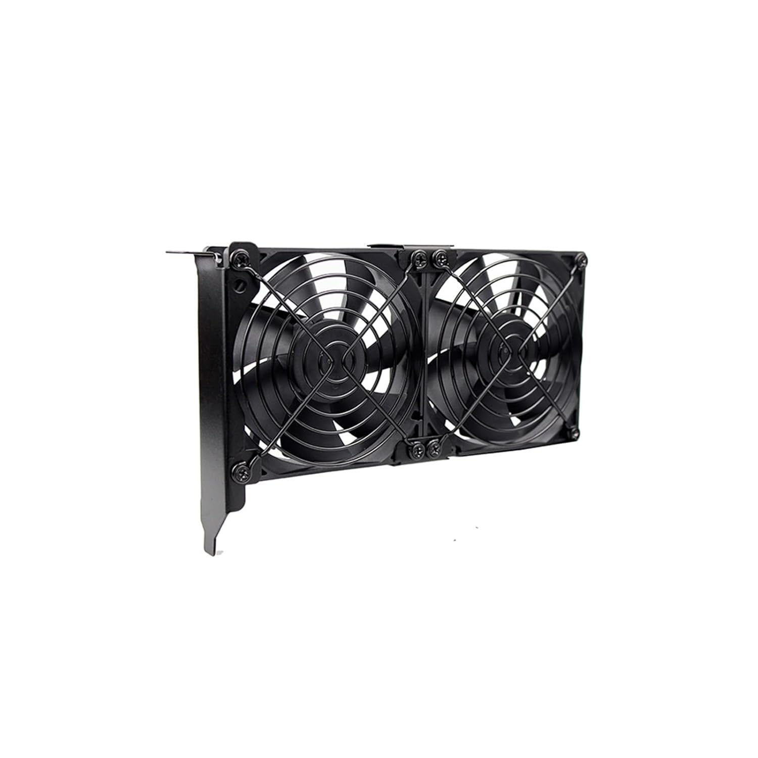 VGA Cooler 80mm Ultra Quiet Desktop Computer Case PCI Graphics Card Dual Fan Companion 8CM 8025 Dual/Triple Fan (Color : 92mm Fan Grills, Size : Hydraulic)