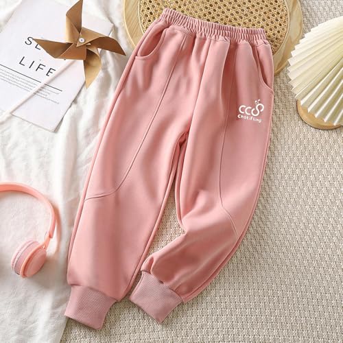 Kids Boys Girls Athletic Jogger Pants Elastic Waistband Sports Active Sweatpants Pants for Workout Running2