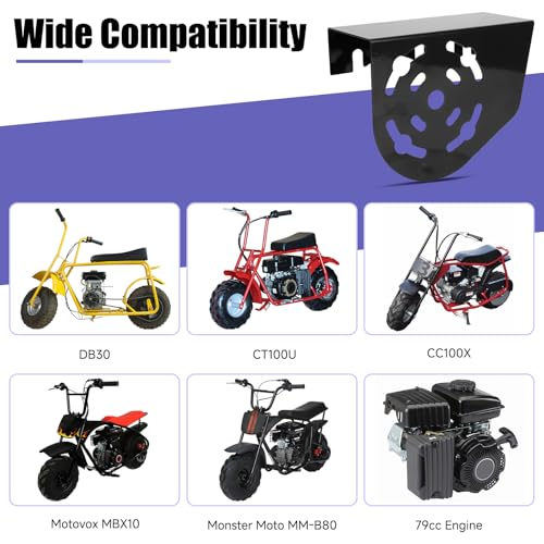 Image of Short Mini Bike Clutch Cover Chain Guard Replacement for Predator 212 Coleman CT200U CT200U-EX BT200X CT100U CC100X Massimo MB200 Baja DB30 GX160 GX200 79cc 196cc 224cc Engine Parts