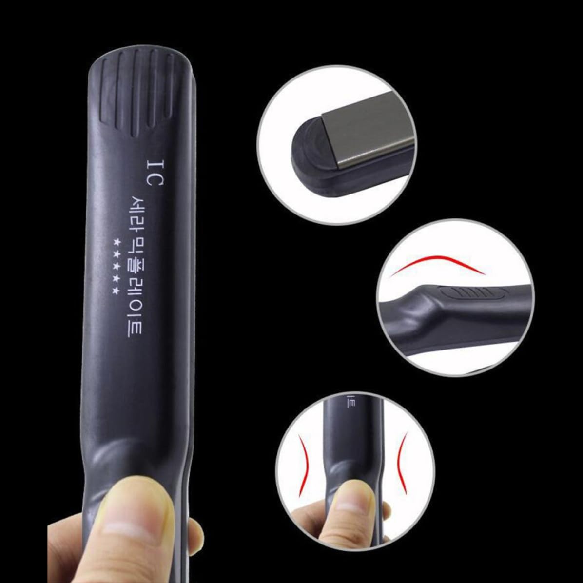 Elektrischer Haarglätter mit Glättungsfunktion für Salon und Zuhause