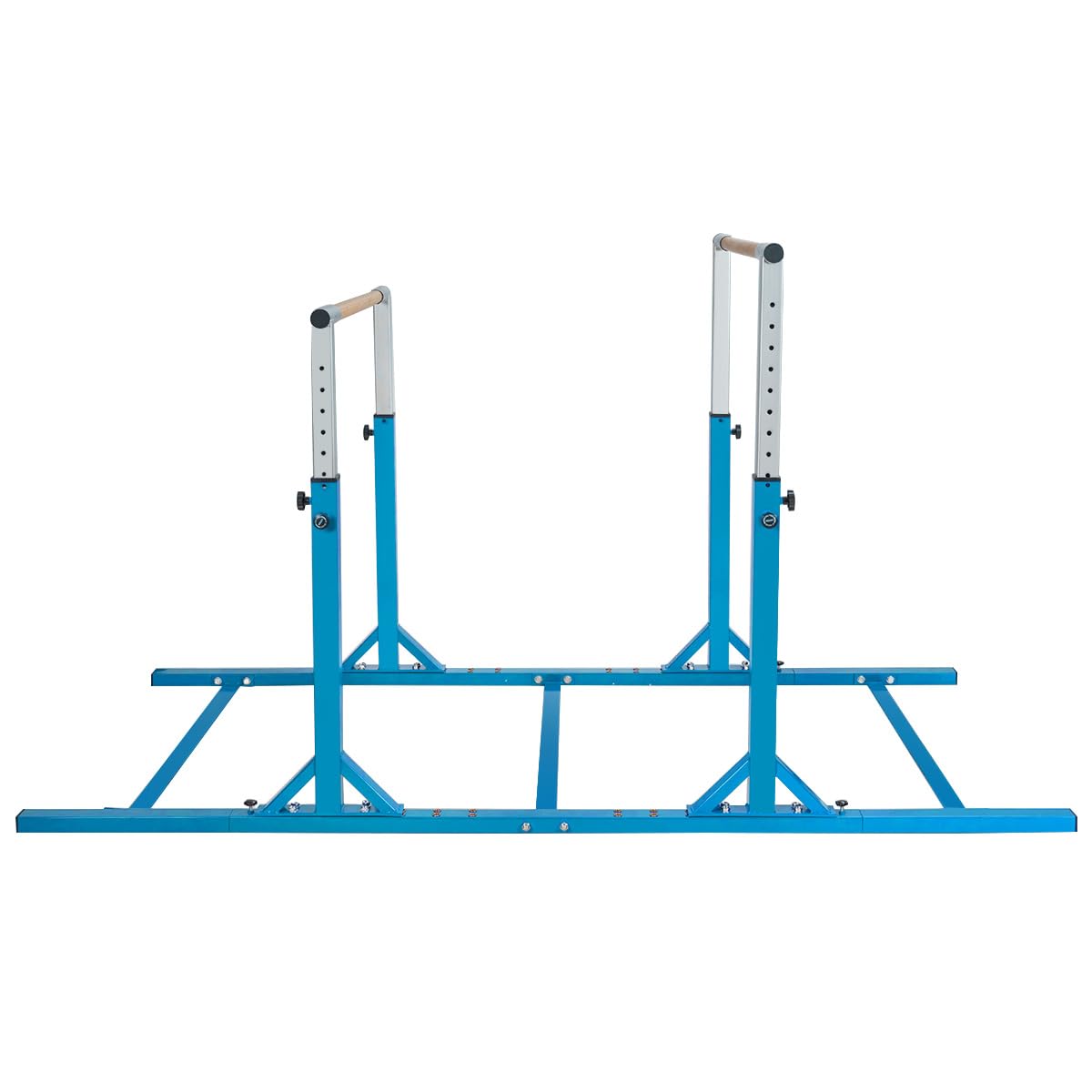 COSTWAY Gymnastik Turnreck, Reckstange höhenverstellbar & breiteverstellbar, Reck Turnen bis 100kg belastbar, Turnstange für Zuhause & Fitnessstudio