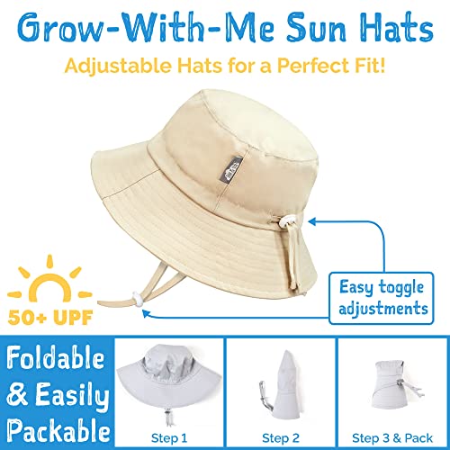 JAN & JUL Grow-with-Me Cotton Bucket Sun-Hat for Baby and Kids2