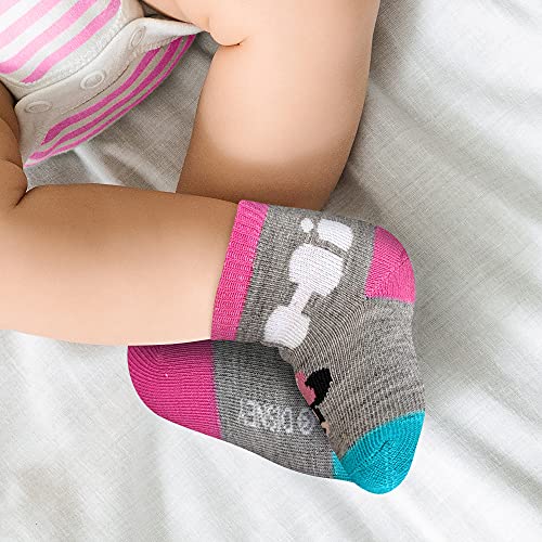 Disney baby-boys Baby Girls & Boys Minnie Mouse, Mickey Mouse, Baby Shark, Justice League 10-pack Infant Sock 0-24 Months