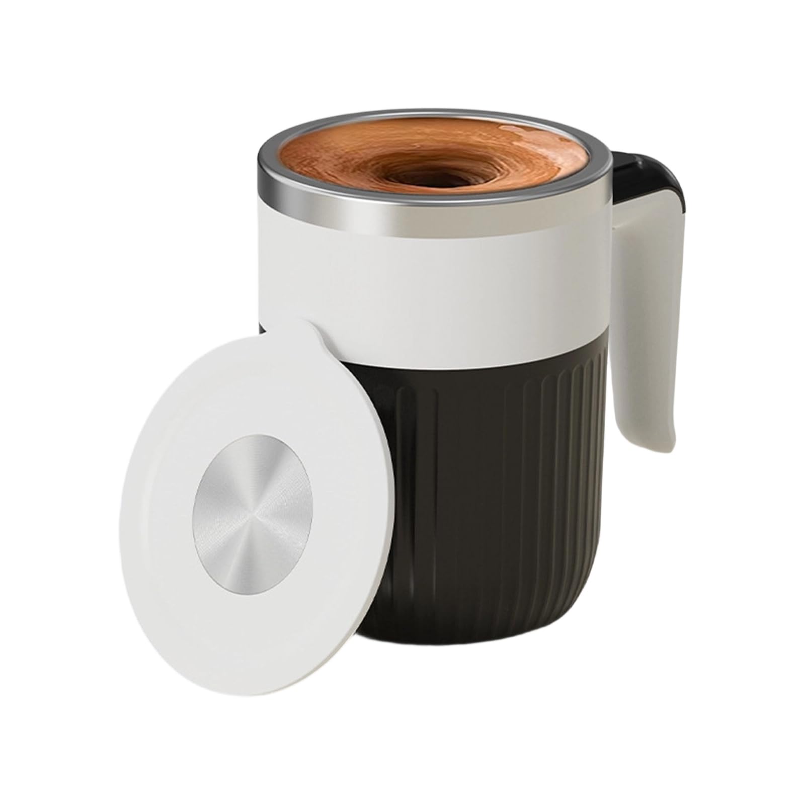 Uqezagpa Efficient Kitchen Appliance Automatic Stirring Cup 316 Stainless Steel Texture Electric Coffee Mixer for Mixing Automatic Mixing Cup